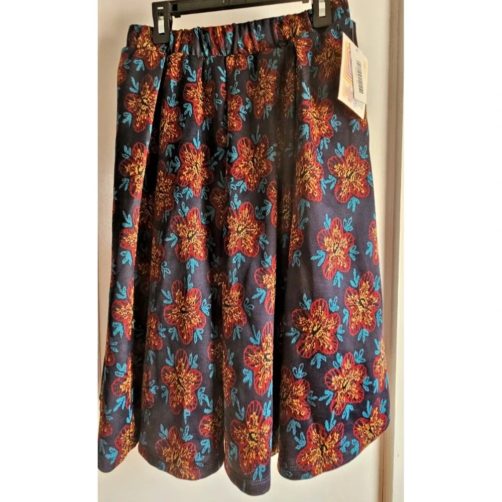 NWT LulaRoe‎ Madison box pleat skirt w/pocket Sz XS pull on thick material